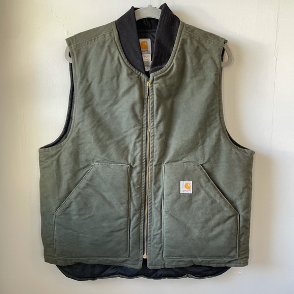 Carhartt Jackets & Coats Carhart Arctic Vest Quilt Lined Canvas